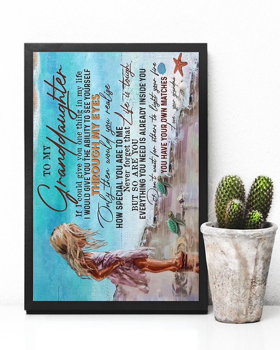 To My Granddaughter Poster-A Loves Gift