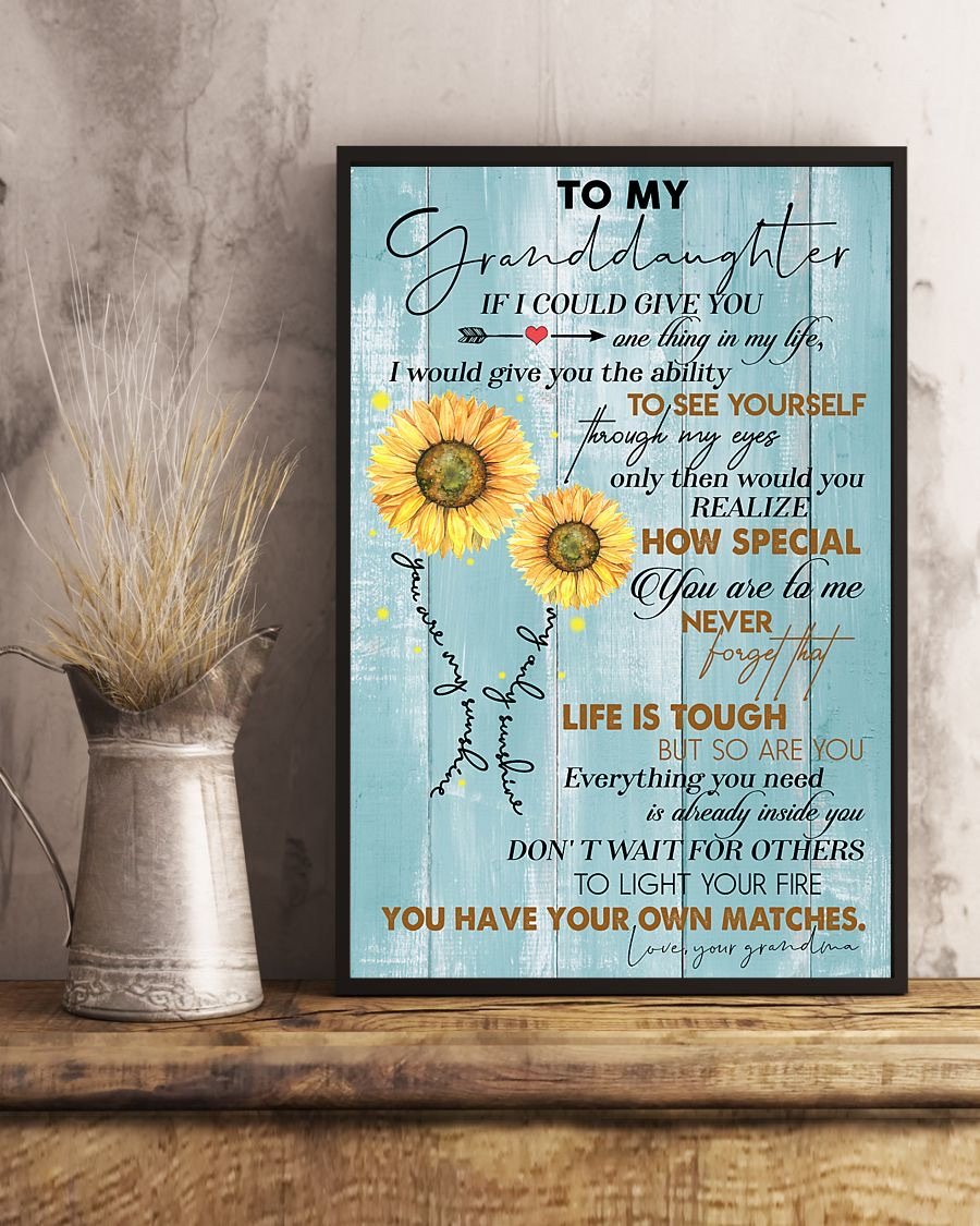 To My Granddaughter Poster-A Loves Gift