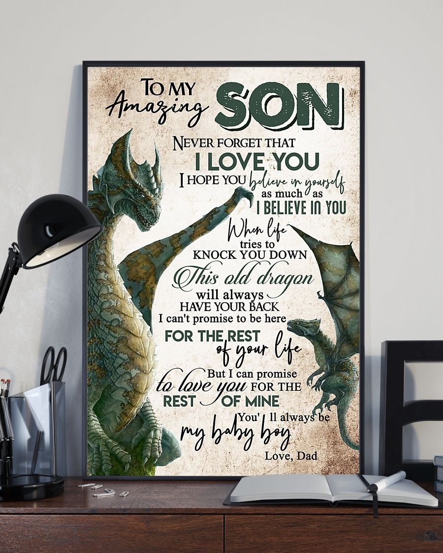 To My Son Poster - Great Gifts For Your Son-A Loves Gift