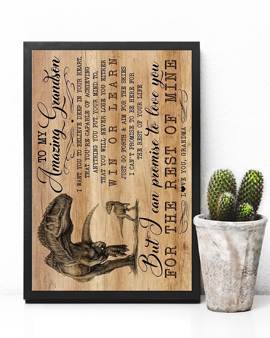 To My Grandson Poster-A Loves Gift