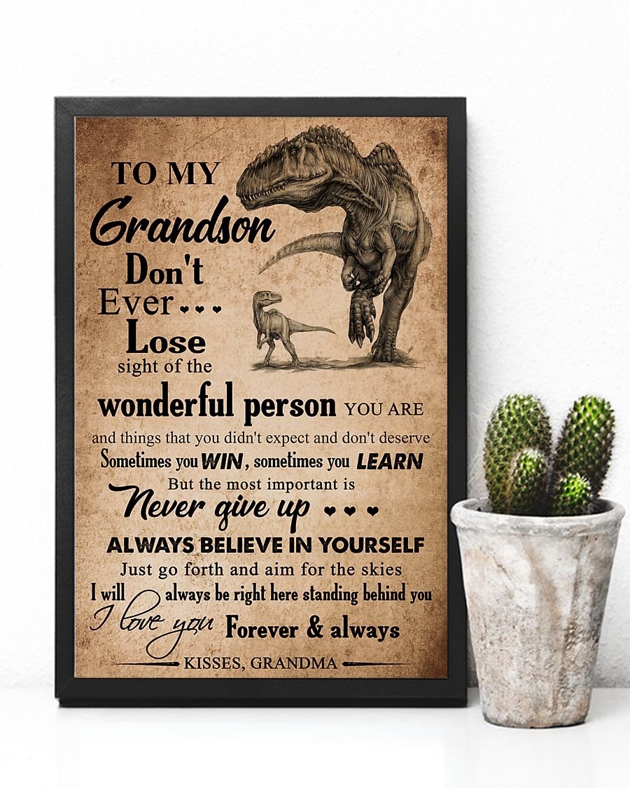 To My Grandson Poster-A Loves Gift