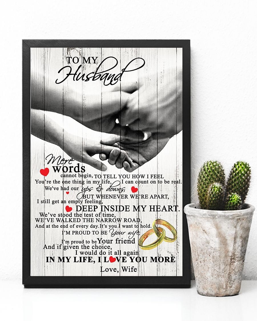 Perfect Gifts For Husband - To My Husband Poster-A Loves Gift