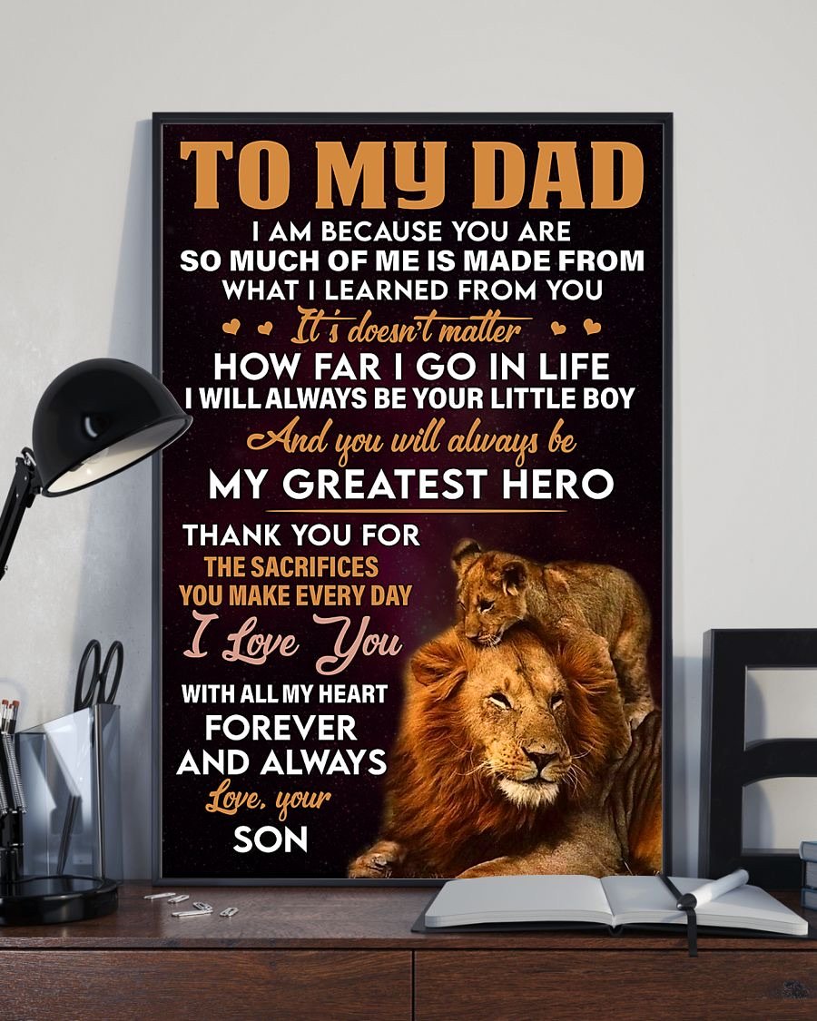 To My Dad Poster-A Loves Gift