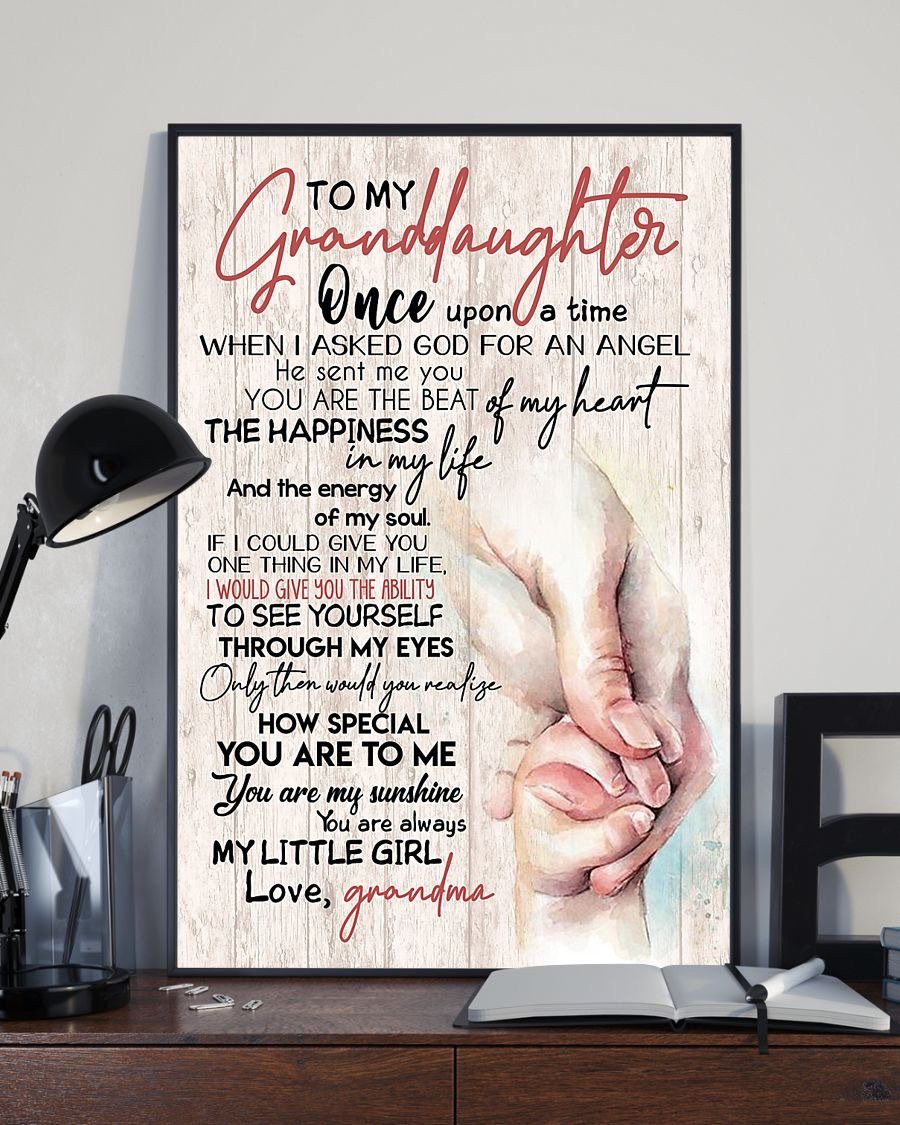 To My Granddaughter Poster-A Loves Gift