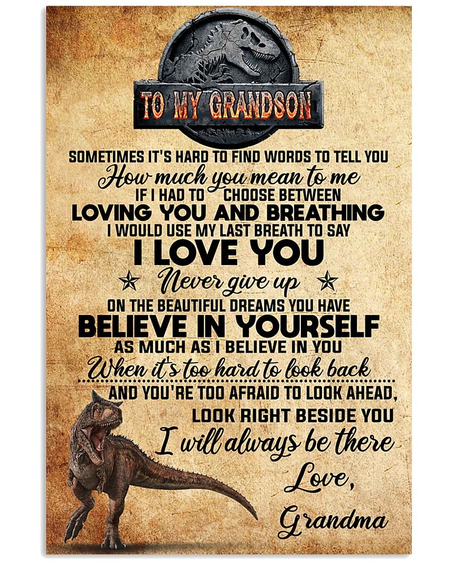 To My Grandson Poster-A Loves Gift