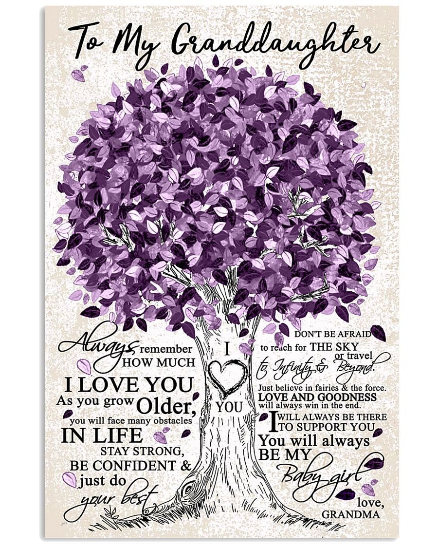 To My Granddaughter Poster-A Loves Gift