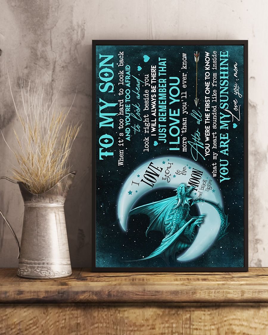 To My Son Poster - Great Gifts For Your Son-A Loves Gift