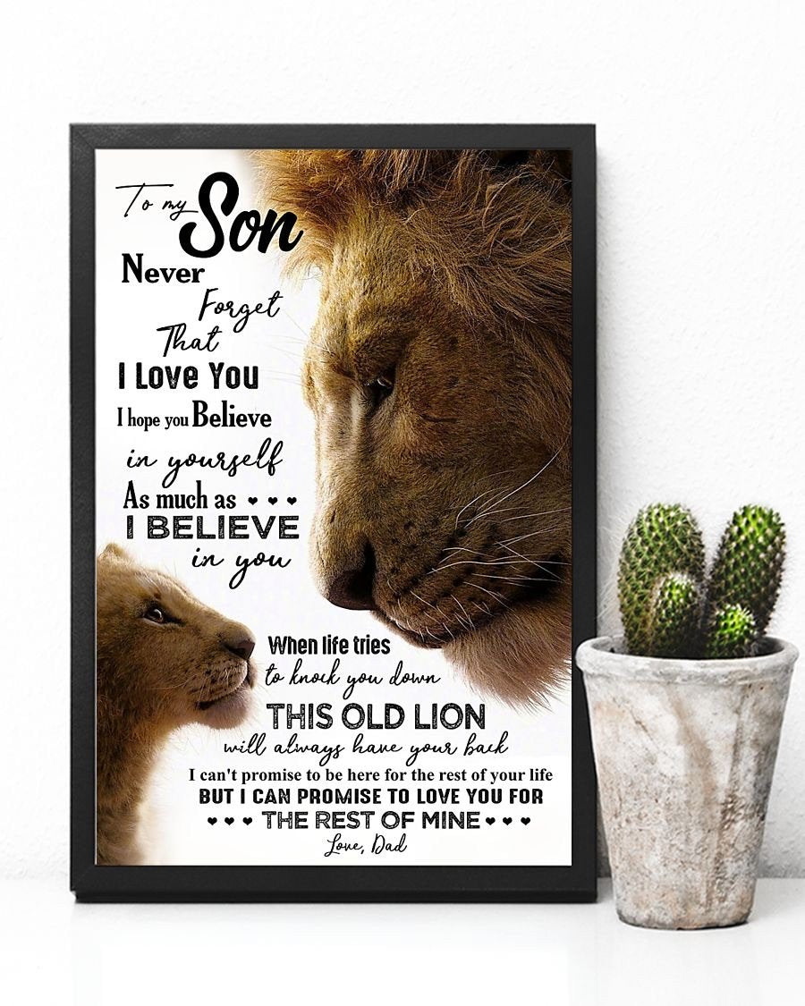 To My Son Poster - Great Gifts For Your Son-A Loves Gift