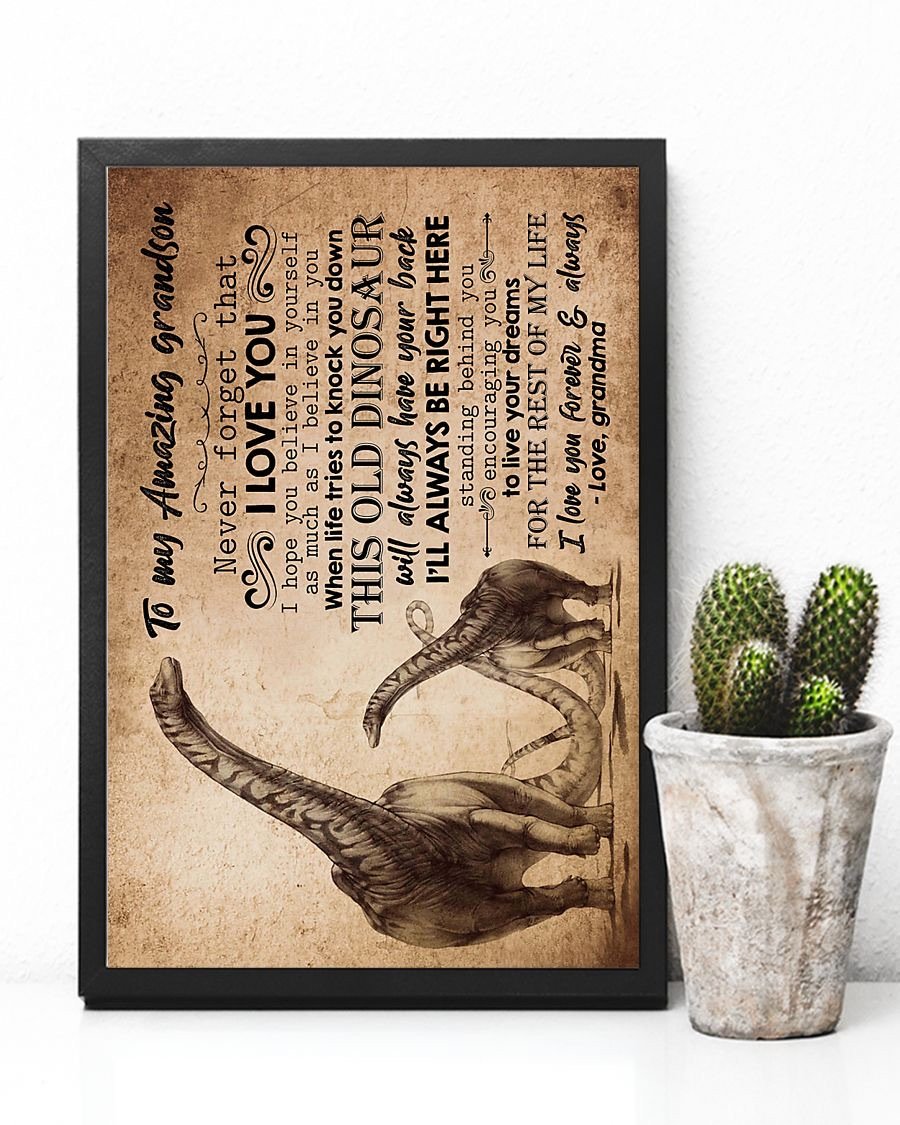 To My Grandson Poster-A Loves Gift