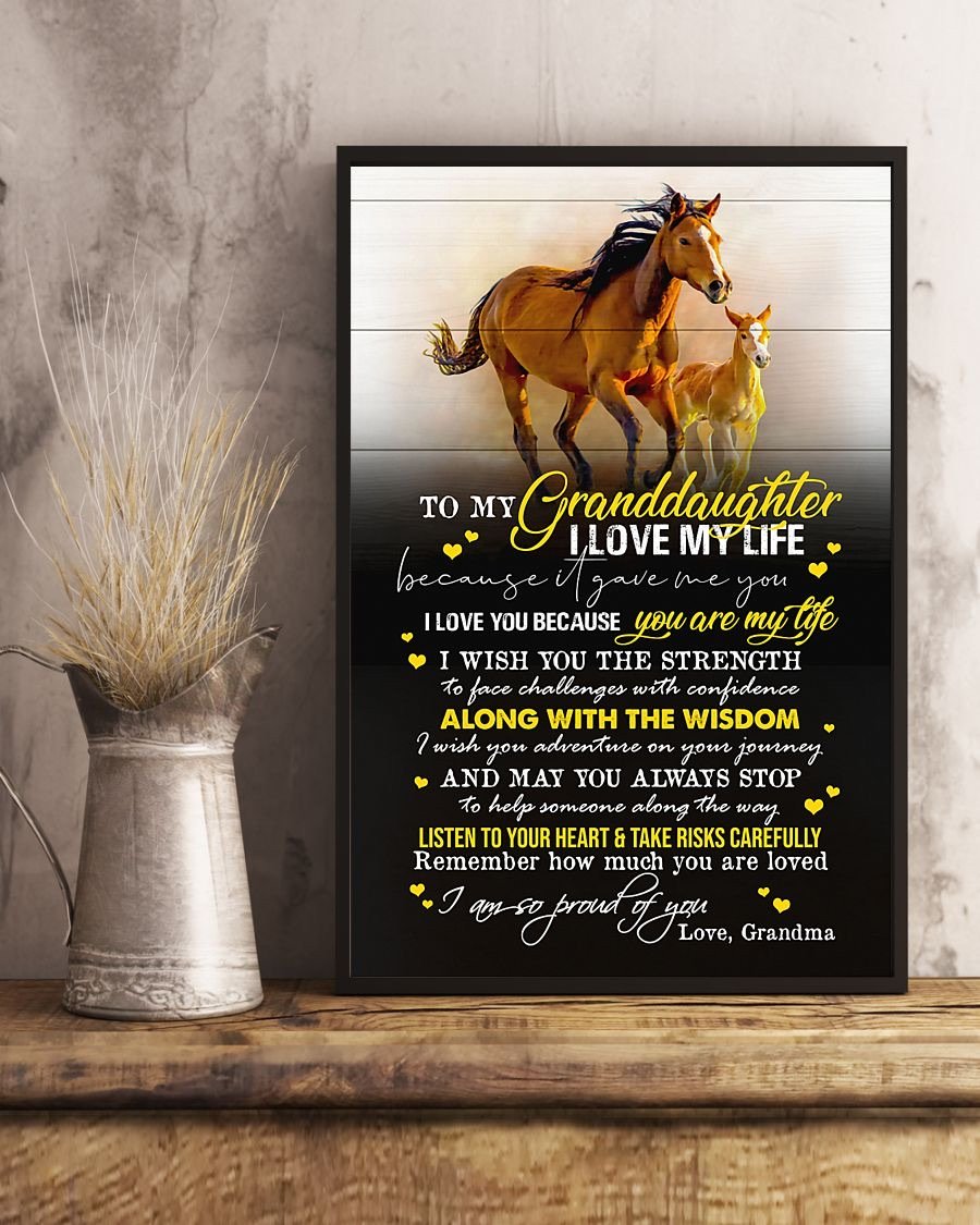 To My Granddaughter Poster-A Loves Gift