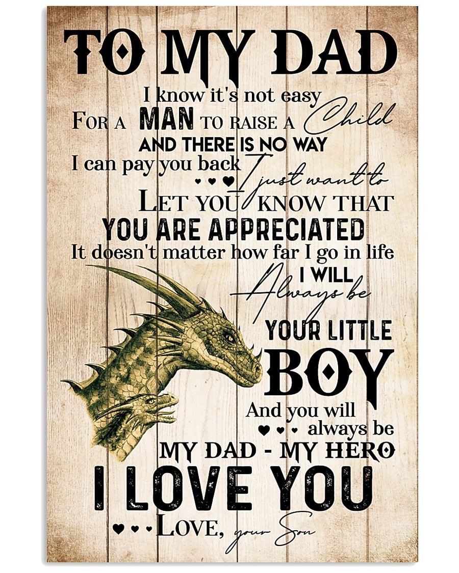 To My Dad Poster-A Loves Gift
