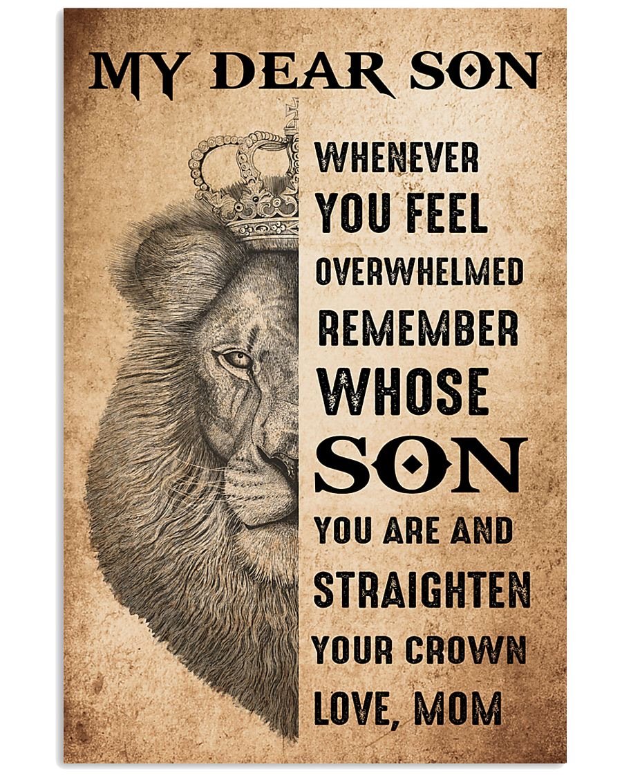 To My Son Poster - Great Gifts For Your Son-A Loves Gift