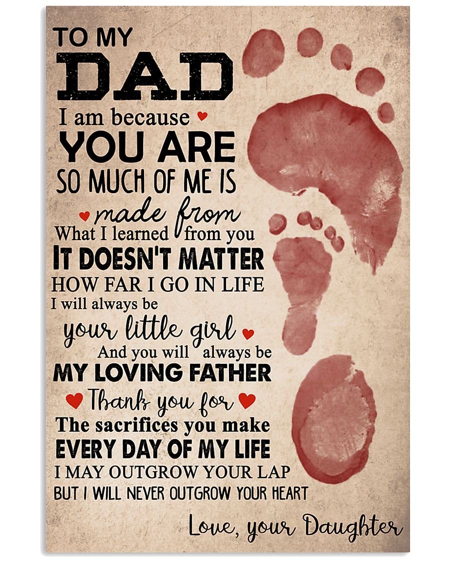 To My Dad Poster-A Loves Gift