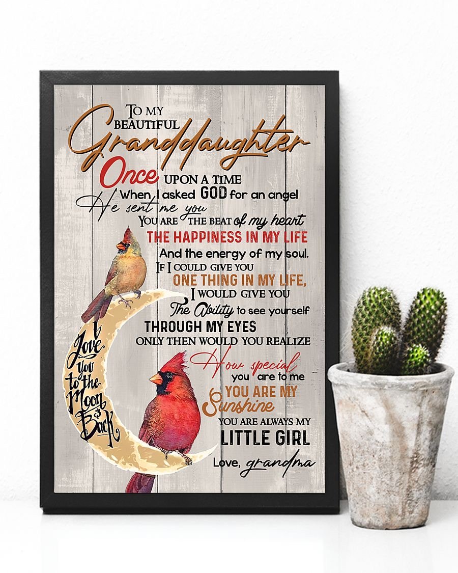 To My Granddaughter Poster-A Loves Gift