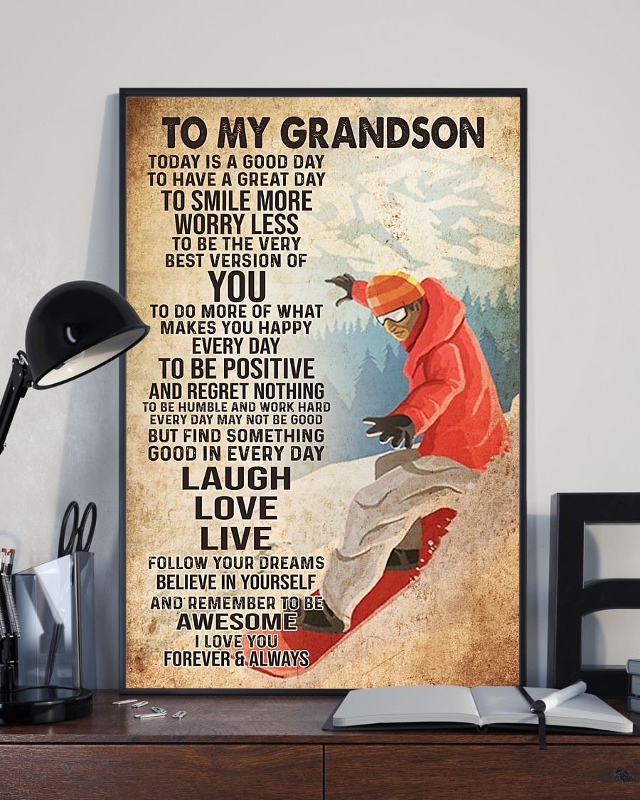 To My Grandson Poster-A Loves Gift