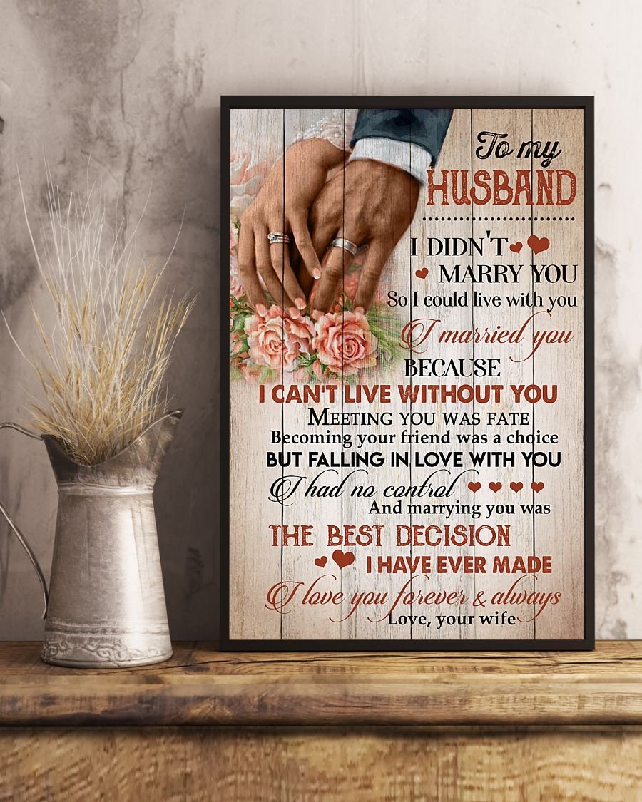 Perfect Gifts For Husband - To My Husband Poster-A Loves Gift