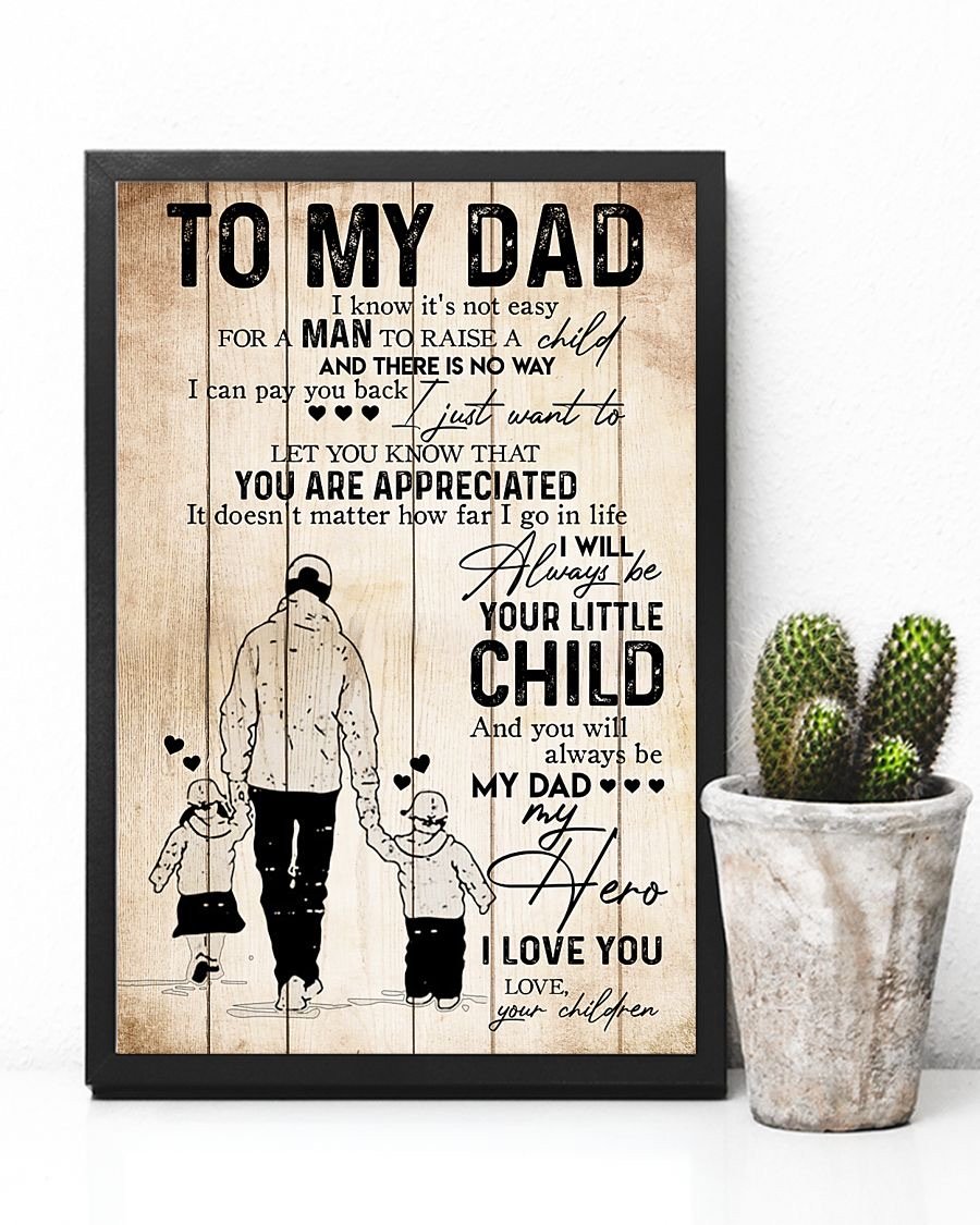 To My Dad Poster-A Loves Gift