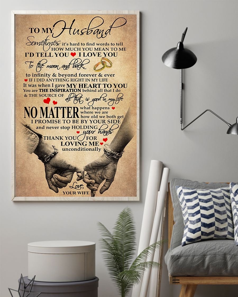 Perfect Gifts For Husband - To My Husband Poster-A Loves Gift