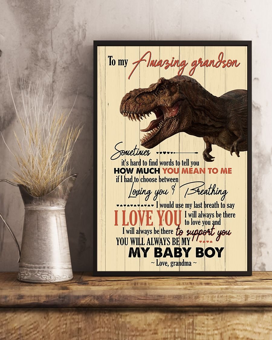 To My Grandson Poster-A Loves Gift