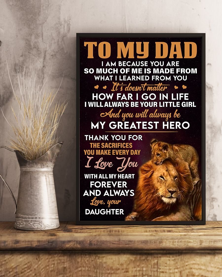 To My Dad Poster-A Loves Gift