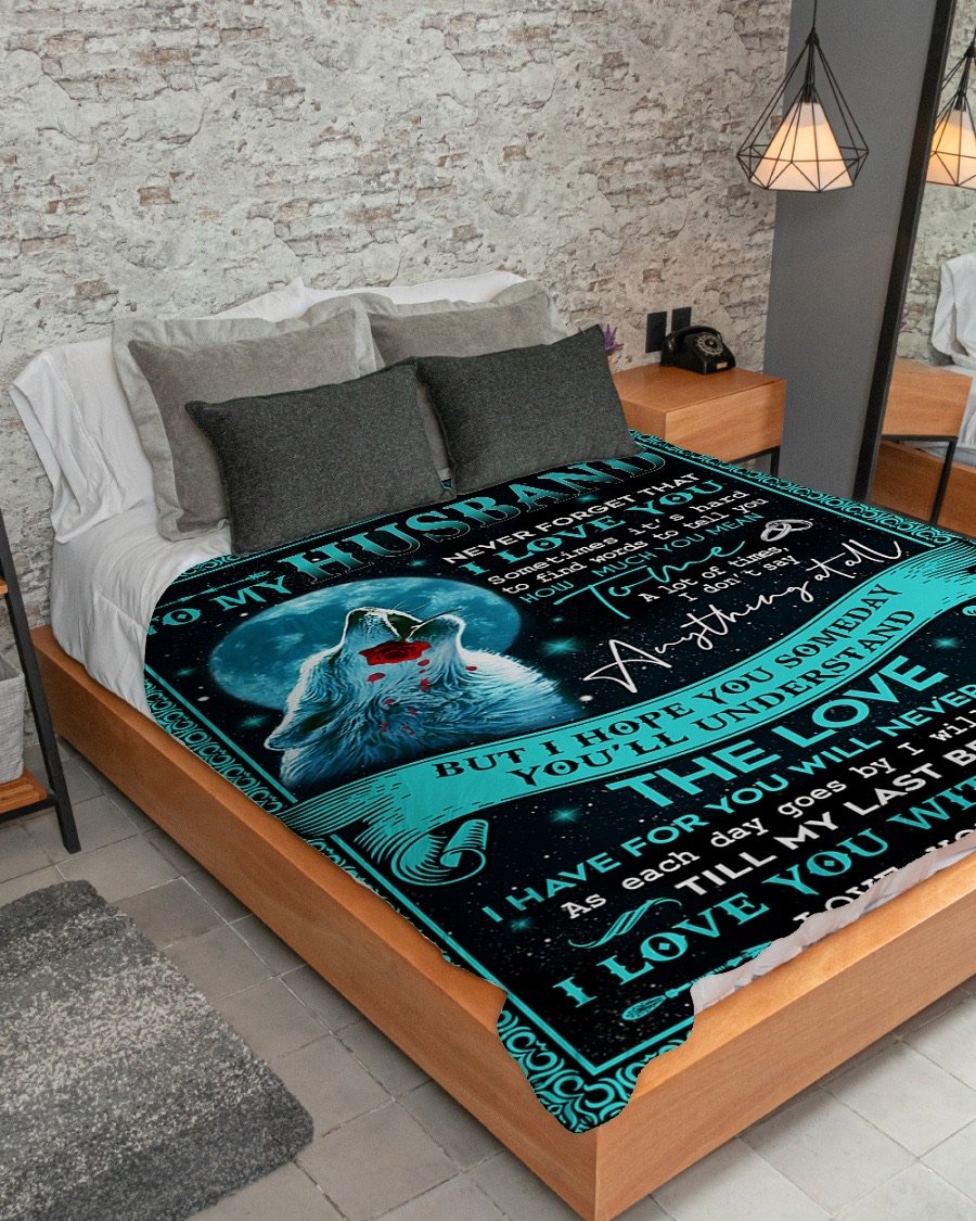 Fleece Blanket - To My Husband Fleece Blanket-A Loves Gift