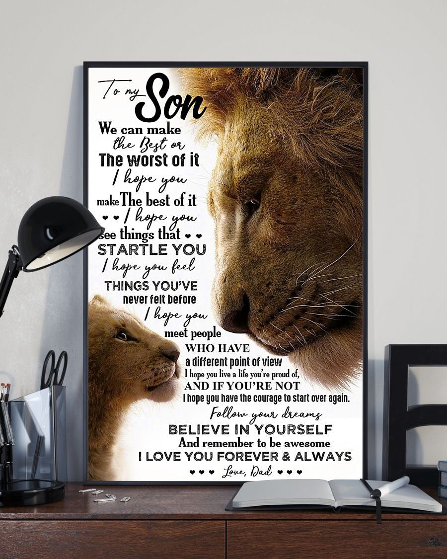 To My Son Poster - Great Gifts For Your Son-A Loves Gift