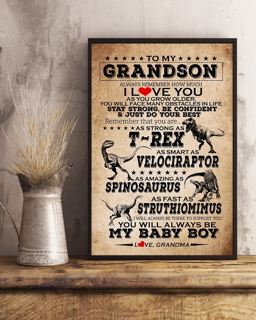 To My Grandson Poster-A Loves Gift