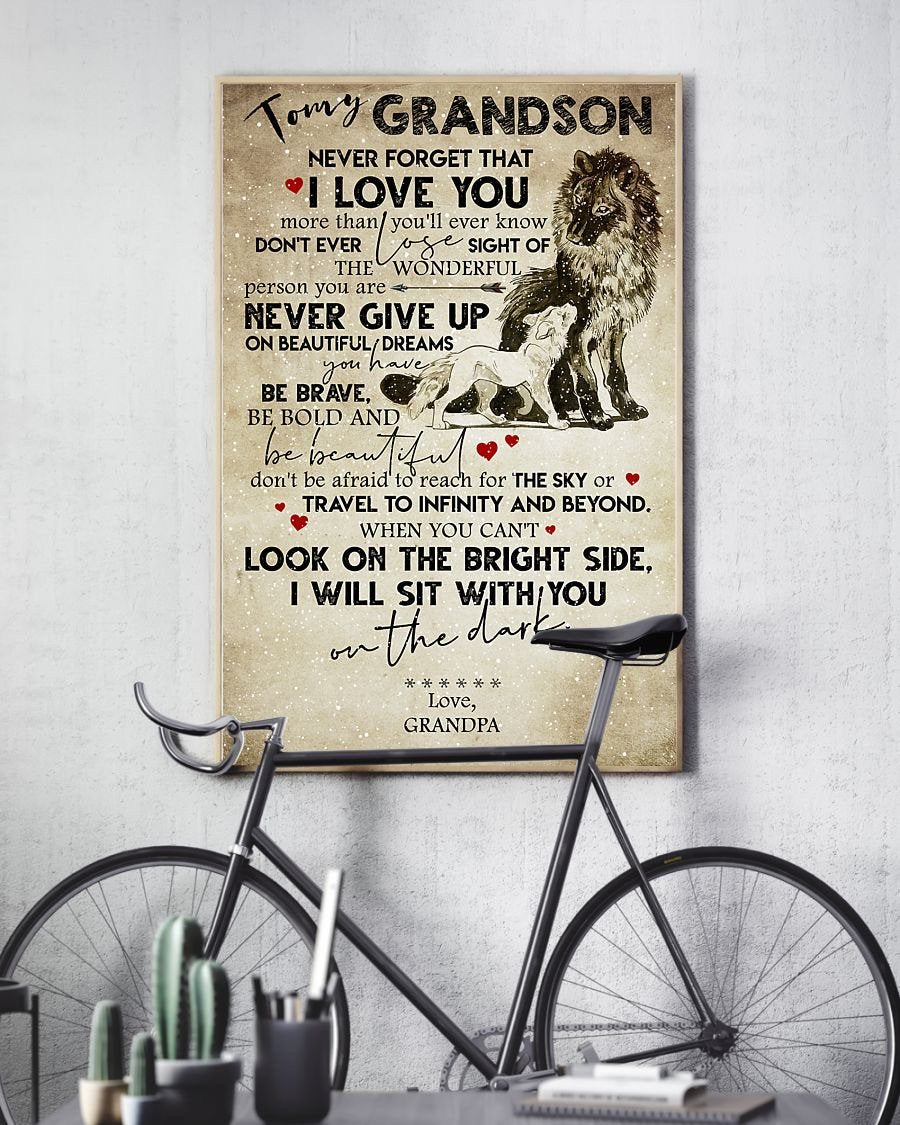 To My Grandson Poster-A Loves Gift