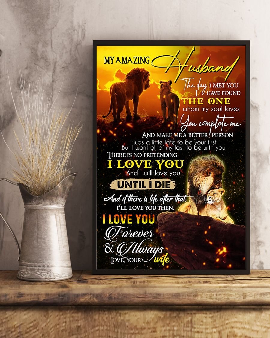 Perfect Gifts For Husband - To My Husband Poster-A Loves Gift