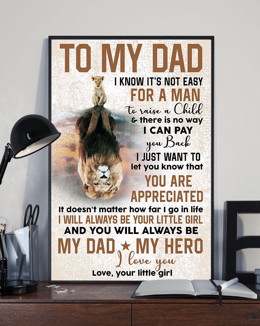 To My Dad Poster-A Loves Gift