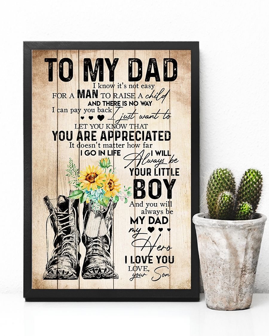 To My Dad Poster-A Loves Gift