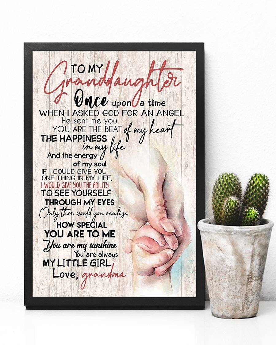 To My Granddaughter Poster-A Loves Gift