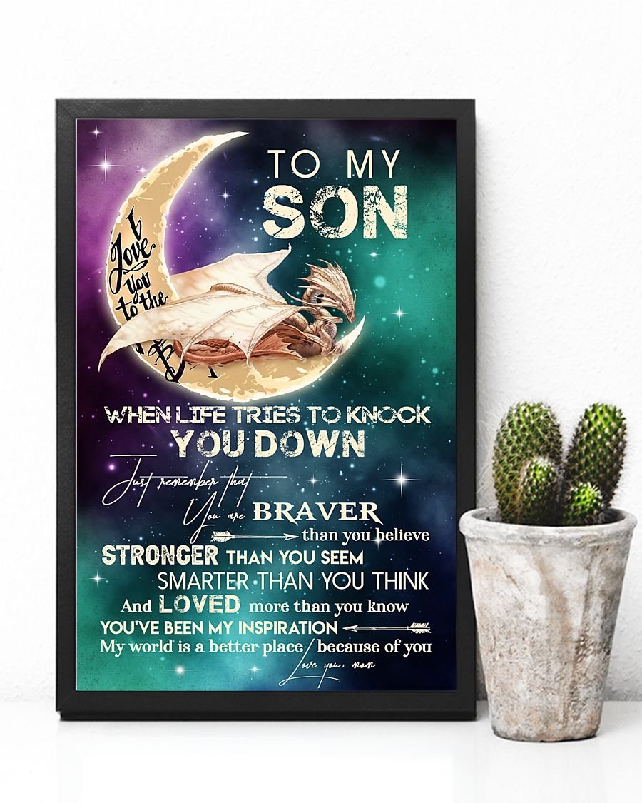 To My Son Poster - Great Gifts For Your Son-A Loves Gift