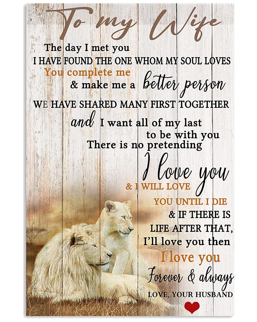 Perfect Gifts For Wife - To My Wife  Poster-A Loves Gift