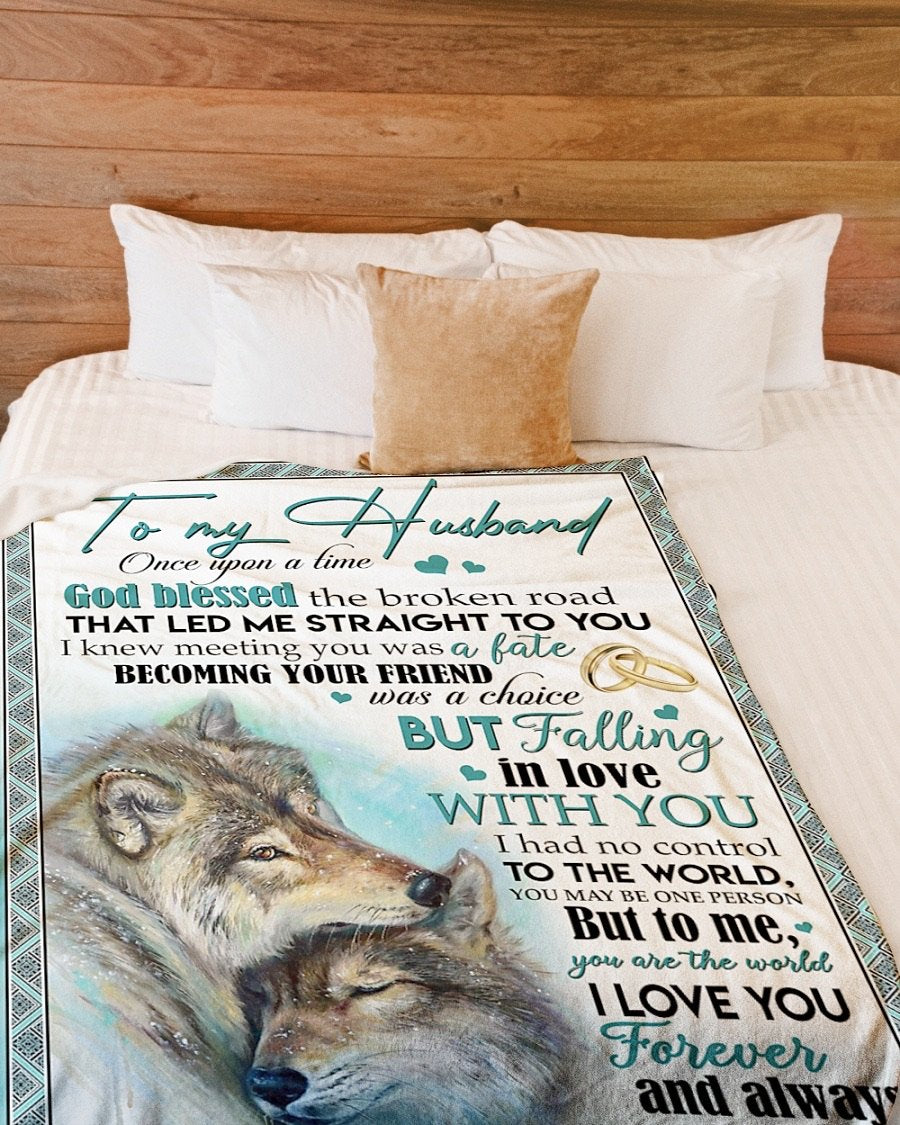 Fleece Blanket - To My Husband Fleece Blanket-A Loves Gift