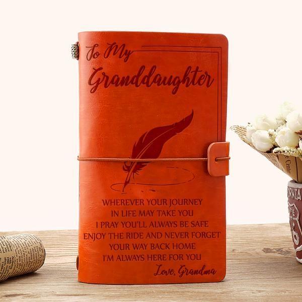 To My Granddaughter- Vintage Journal Notebook-A Loves Gift