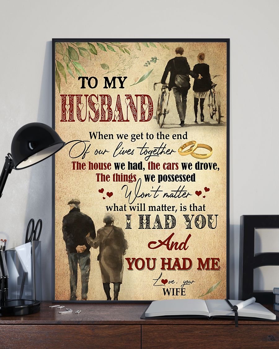 Perfect Gifts For Husband - To My Husband Poster-A Loves Gift