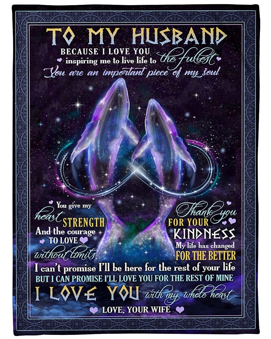 Fleece Blanket - To My Husband Fleece Blanket-A Loves Gift