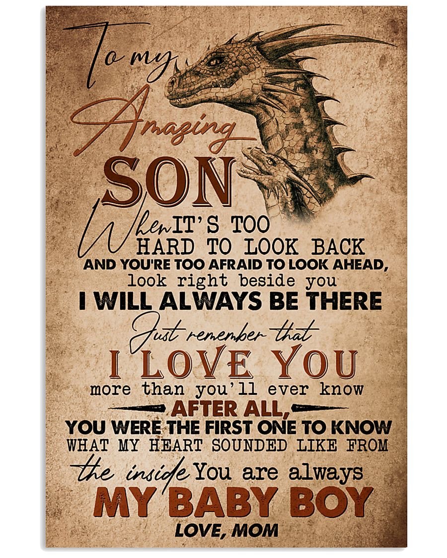 To My Son Poster - Great Gifts For Your Son-A Loves Gift