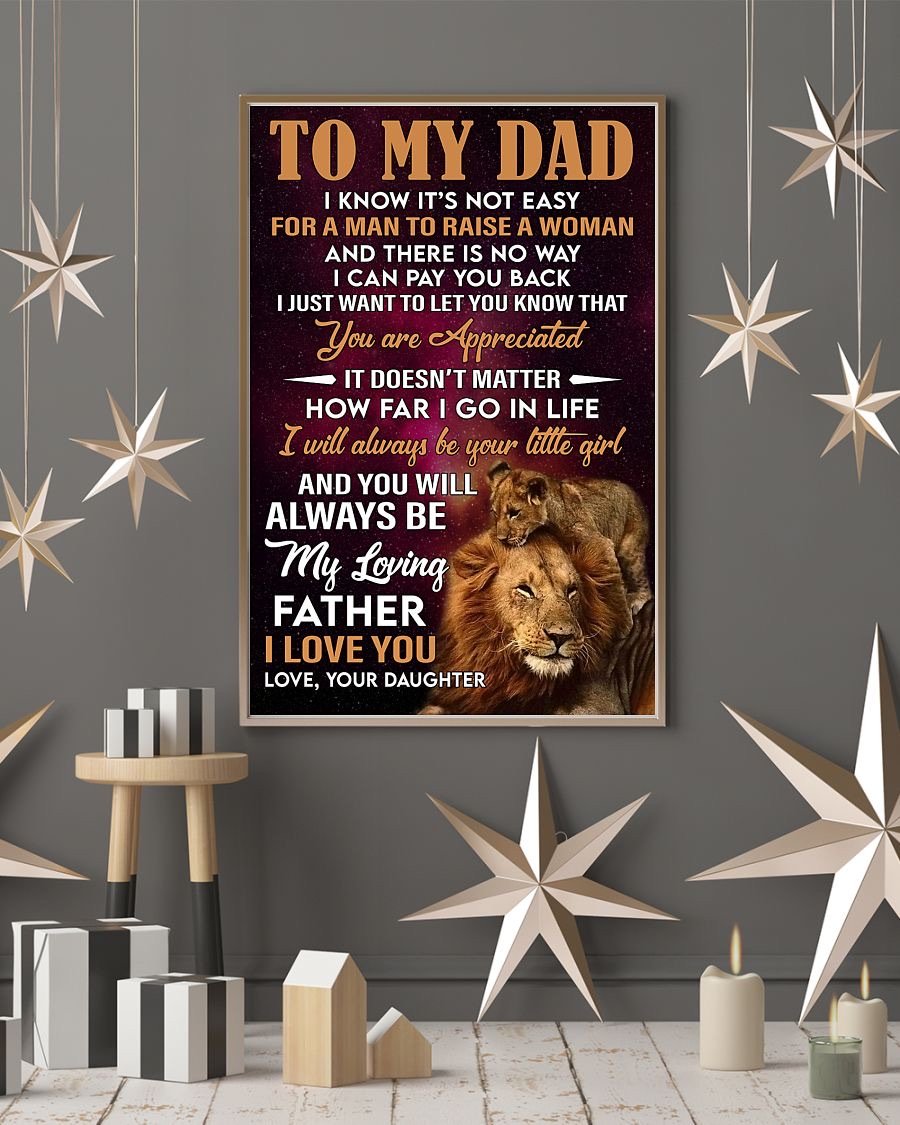 To My Dad Poster-A Loves Gift