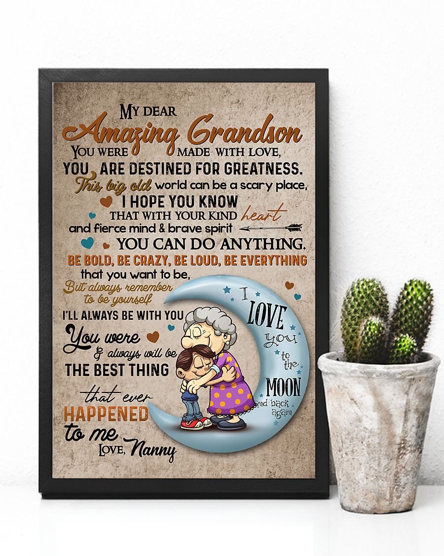 To My Grandson Poster-A Loves Gift