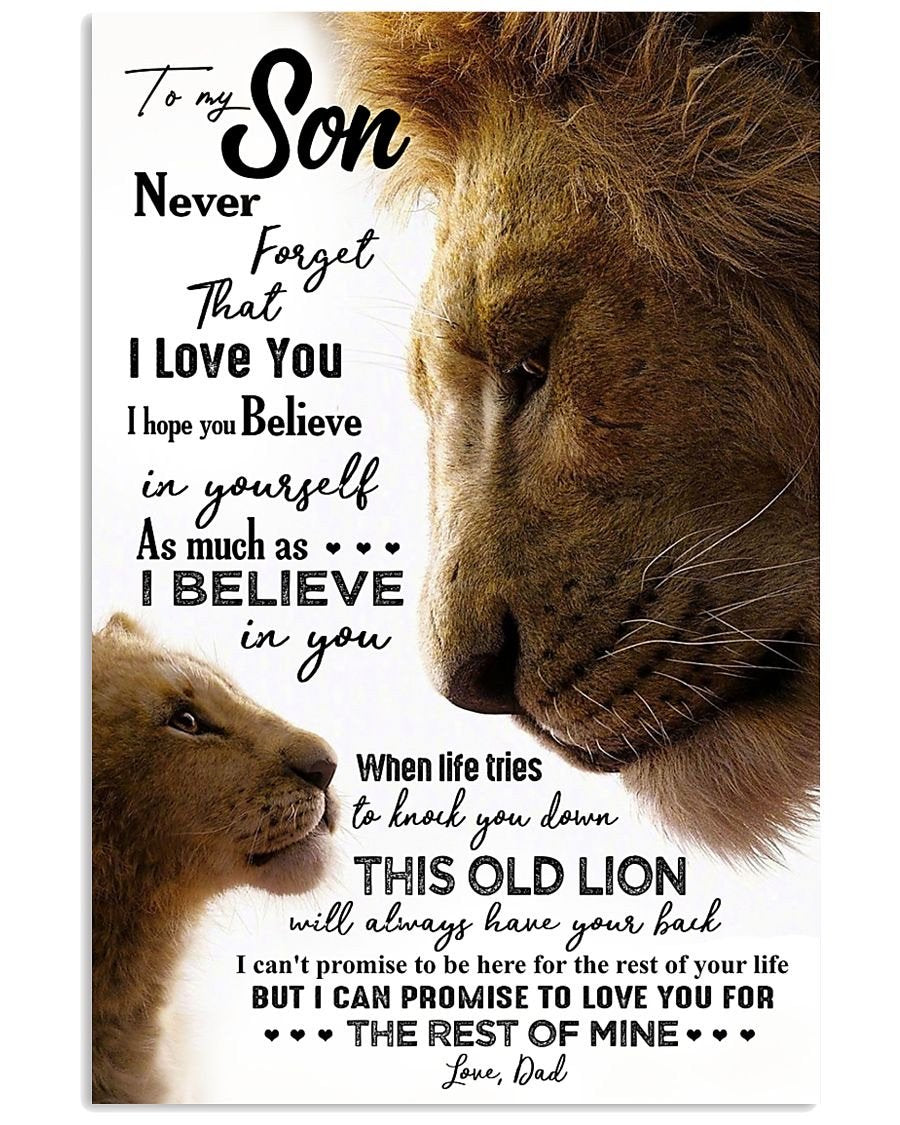 To My Son Poster - Great Gifts For Your Son-A Loves Gift