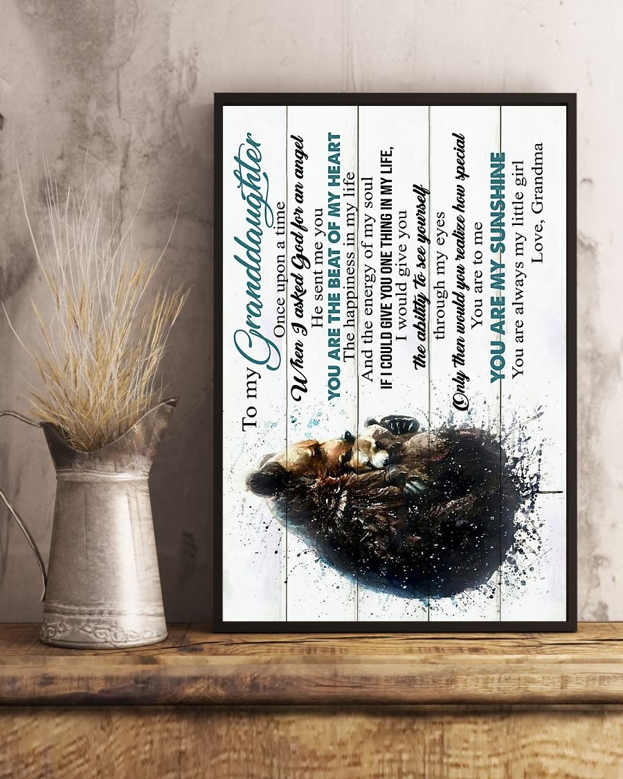 To My Granddaughter Poster-A Loves Gift