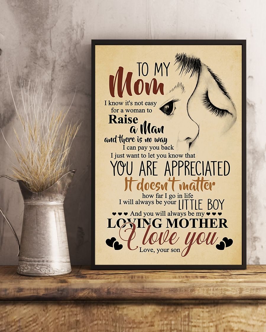 To My Mom Poster-A Loves Gift