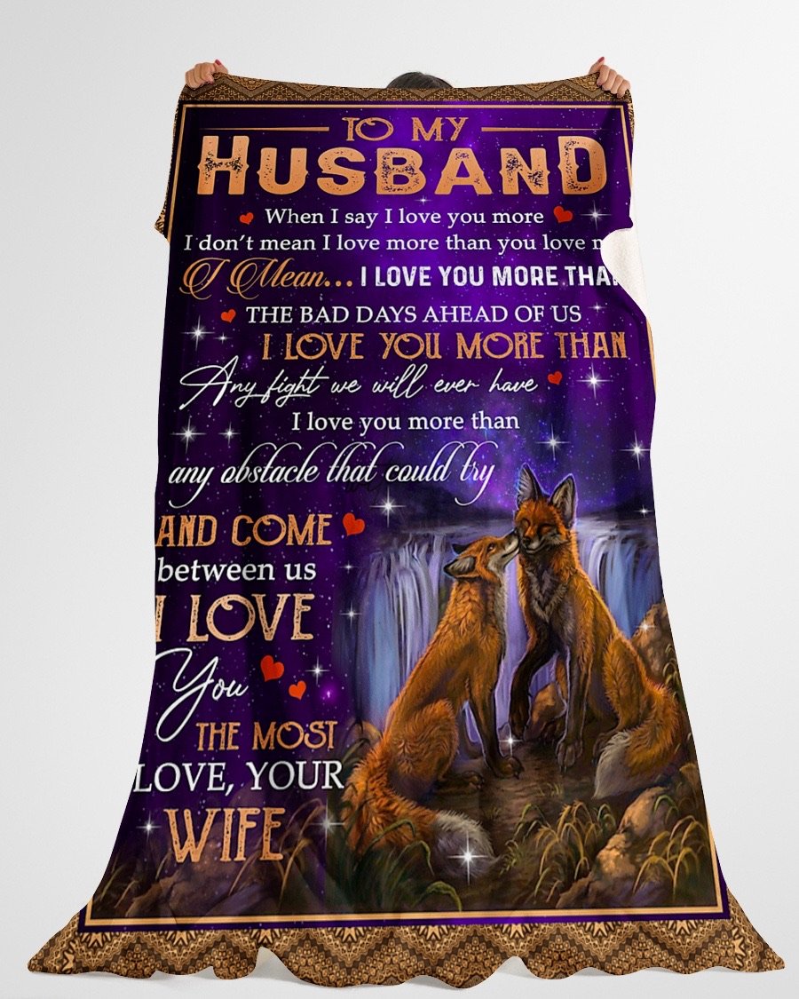 Fleece Blanket - To My Husband Fleece Blanket-A Loves Gift