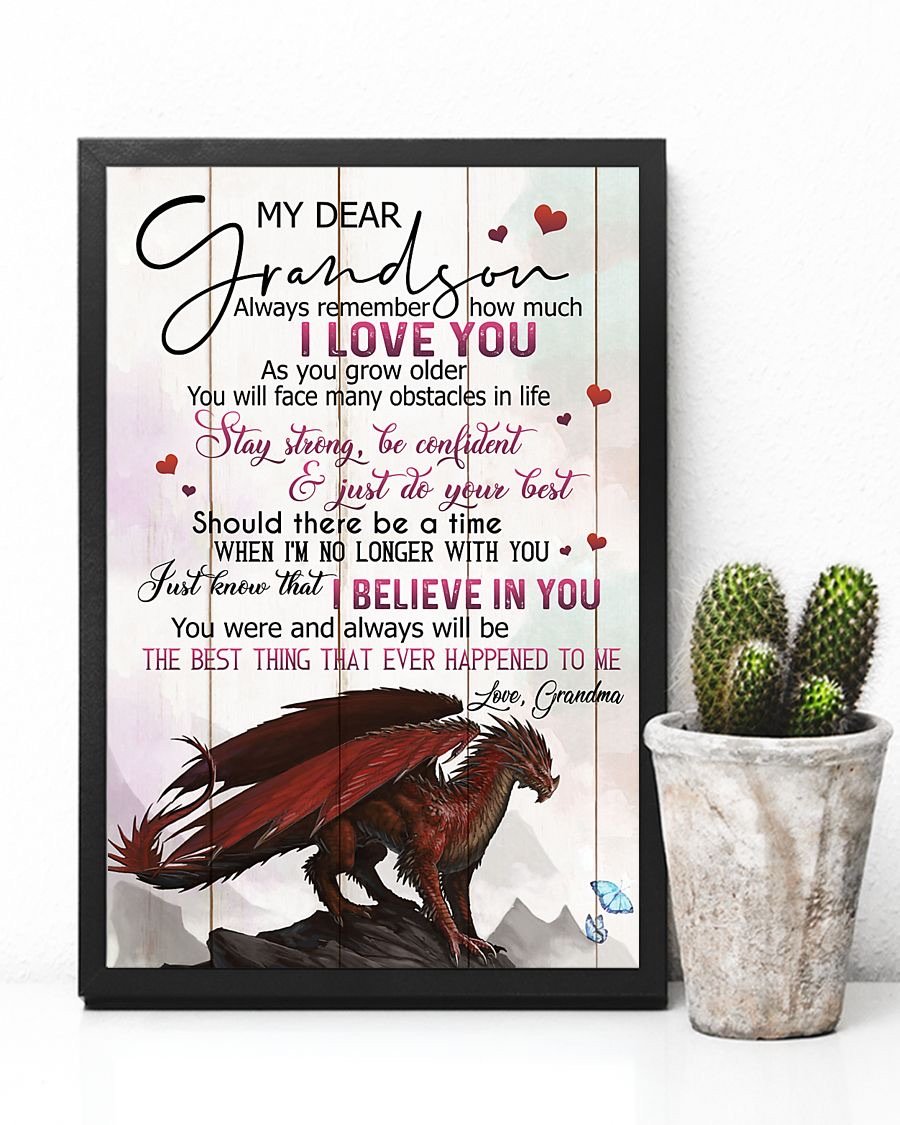 To My Grandson Poster-A Loves Gift