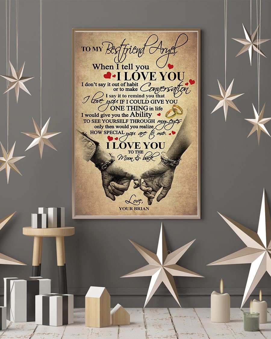 Perfect Gifts For Husband - To My Husband Poster-A Loves Gift