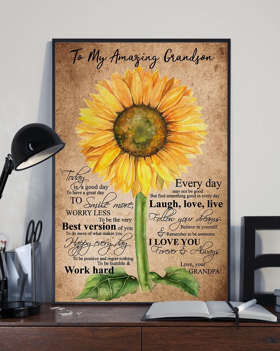 To My Grandson Poster-A Loves Gift