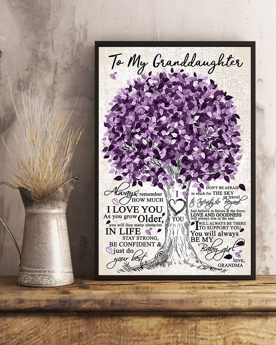To My Granddaughter Poster-A Loves Gift