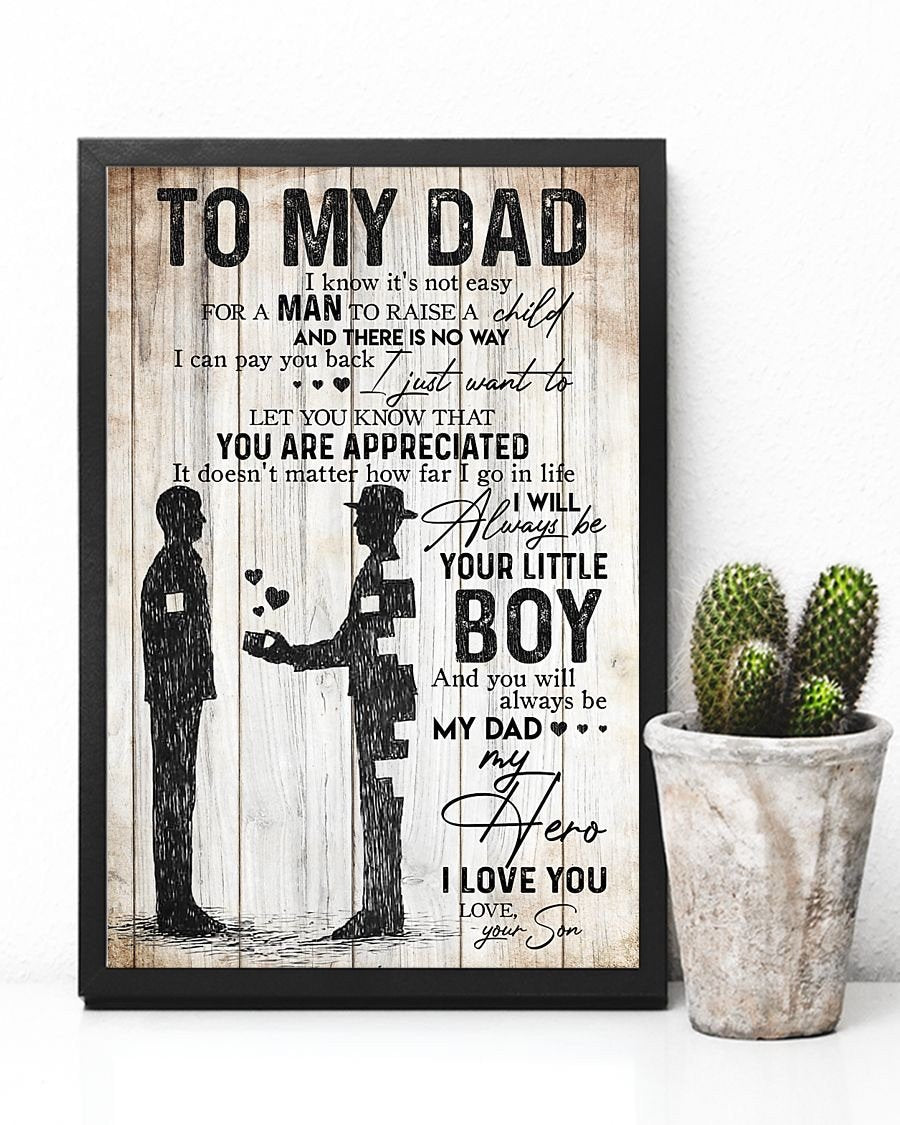 To My Dad Poster-A Loves Gift